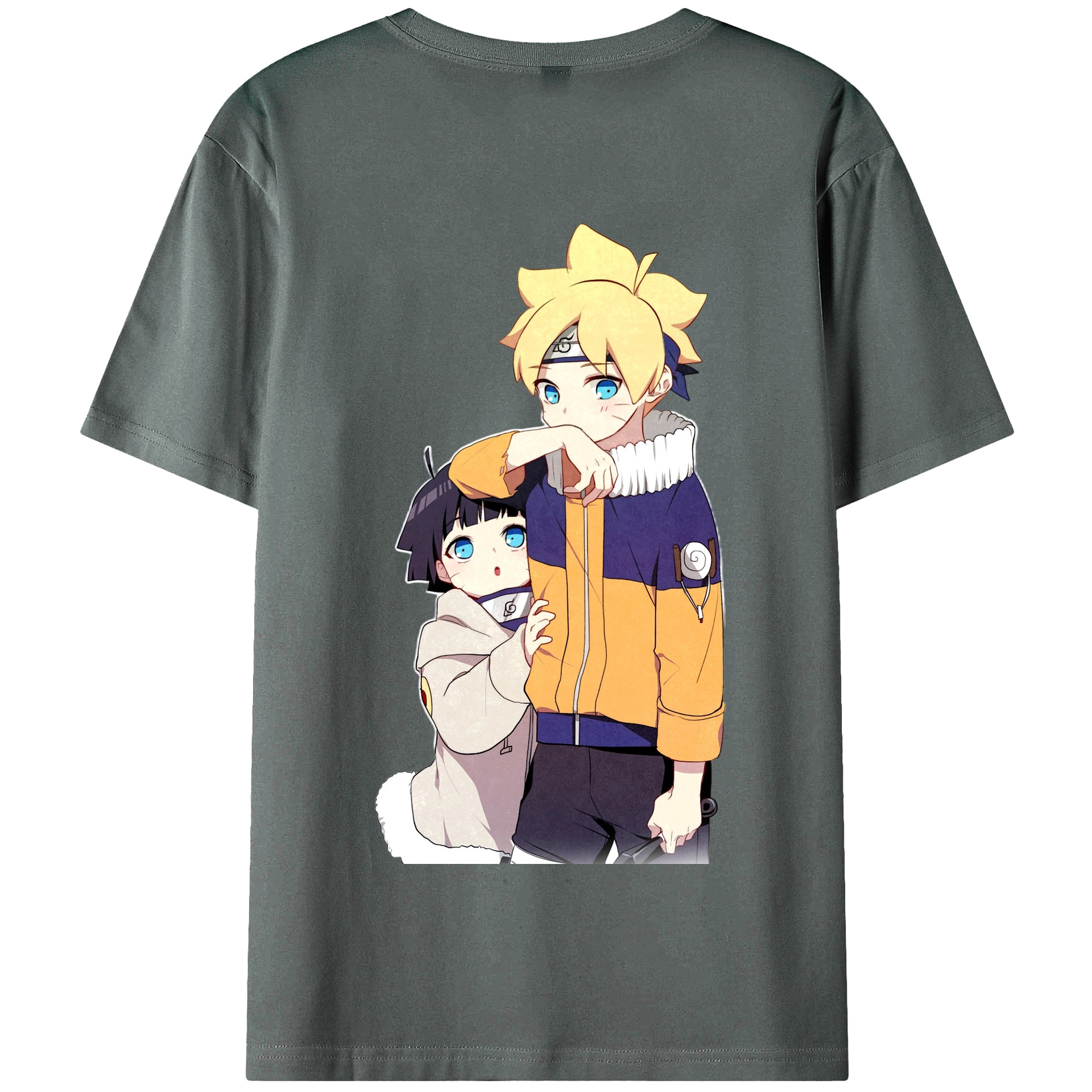 （画像用） NARUTO -ナルト- うずまき ボルト Uzumaki Boruto 綿100％半袖Tシャツ（背面プリント）